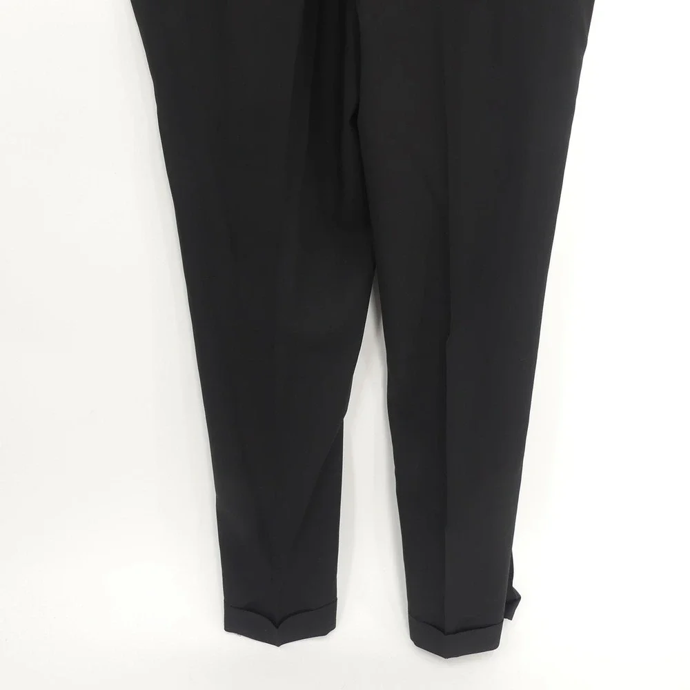 Zanella Bennett Wool Dress Pants Pleated Black Stripe Men's‎ 40x33